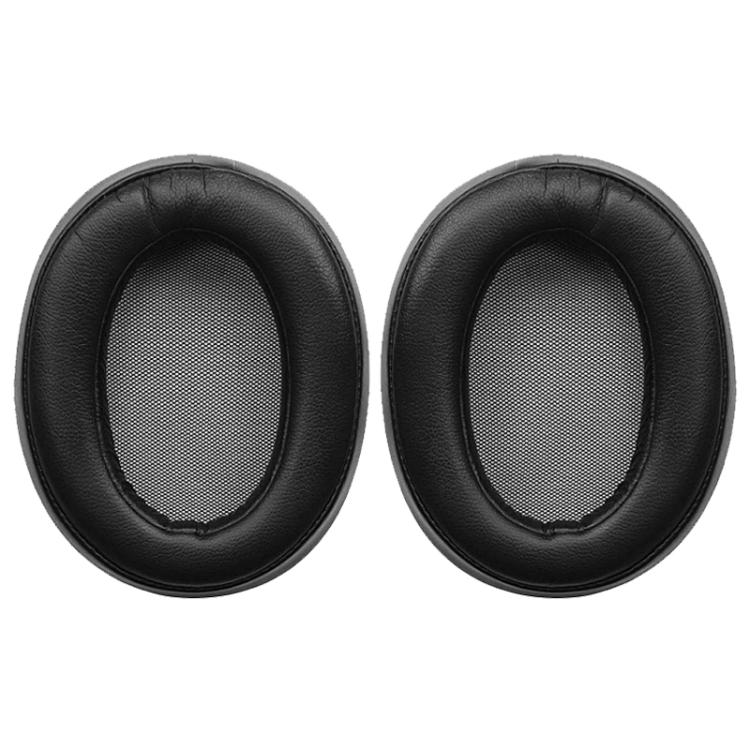1 Pair Protein Leather Earphone Replacement Earpads Pads For Sony MDR-100A / MDR-100AAP / DR-H600A(Black) - Earmuff & Pad by buy2fix | Online Shopping UK | buy2fix
