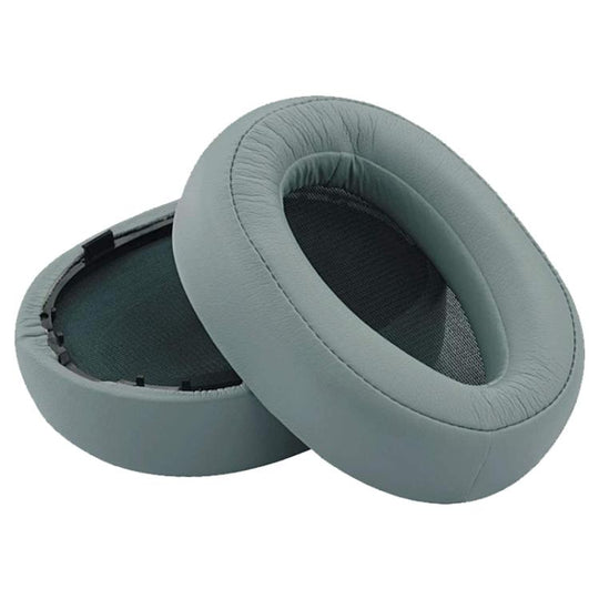 1 Pair Protein Leather Earphone Replacement Earpads Pads For Sony MDR-100A / MDR-100AAP / DR-H600A(Mint Green)