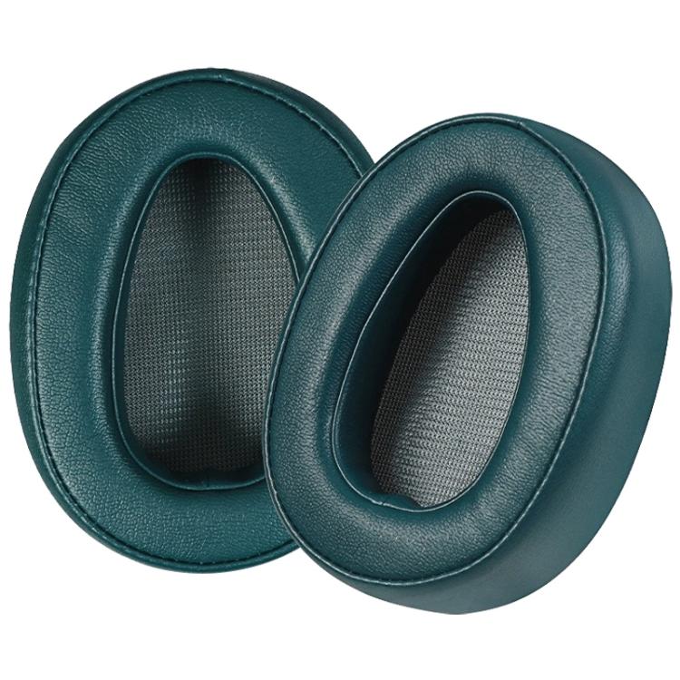 1 Pair Protein Leather Earphone Replacement Earpads Pads For Sony MDR-100A / MDR-100AAP / DR-H600A(Dark Green) - Earmuff & Pad by buy2fix | Online Shopping UK | buy2fix