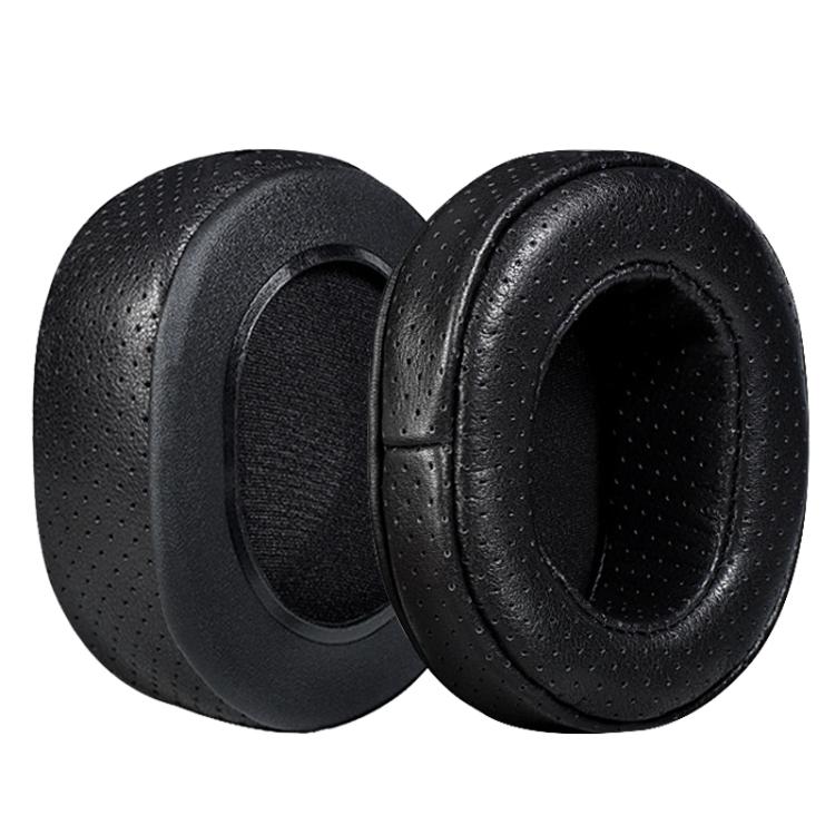 2pcs Cowhide Earphone Replacement Earpads Pads For Sony MDR-DS7500 / RF7500(Black) - Earmuff & Pad by buy2fix | Online Shopping UK | buy2fix