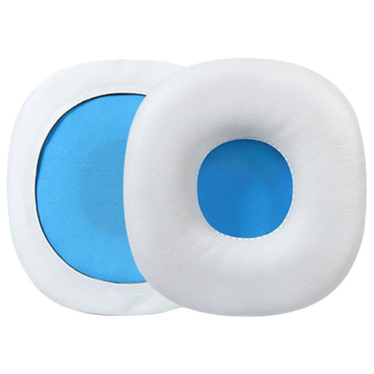2pcs Protein Leather Earphone Replacement Earpads Pads For Sony NWZ-WH505 / NWZ-WH303(White Blue Net) - Earmuff & Pad by buy2fix | Online Shopping UK | buy2fix