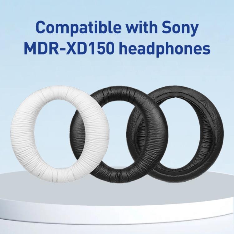 2pcs Frog Skin Earphone Replacement Earpads Pads For Sony MDR-XD150(White) - Earmuff & Pad by buy2fix | Online Shopping UK | buy2fix