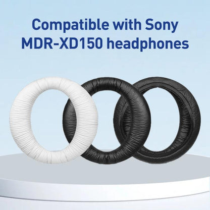 2pcs Frog Skin Earphone Replacement Earpads Pads For Sony MDR-XD150(Black) - Earmuff & Pad by buy2fix | Online Shopping UK | buy2fix