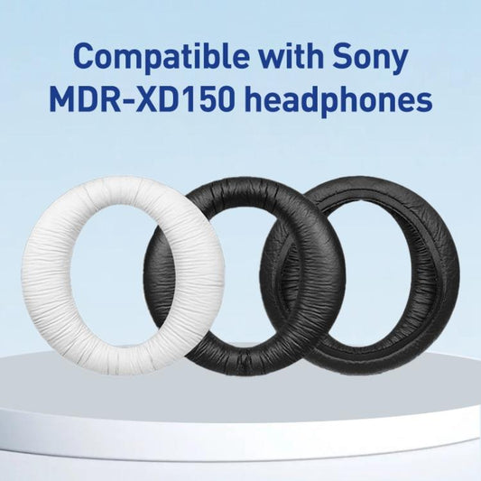 2pcs Frog Skin Earphone Replacement Earpads Pads For Sony MDR-XD150(Black) - Earmuff & Pad by buy2fix | Online Shopping UK | buy2fix