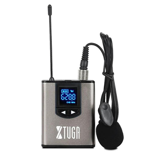 XTUGA A2 UHF Lavalier Headworn Wireless Microphone with Bodypack Transmitter(Black)
