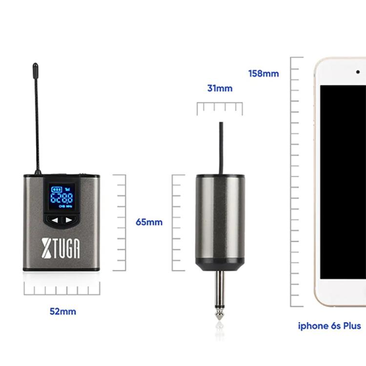 XTUGA A2 UHF Lavalier Headworn Wireless Microphone with Bodypack Transmitter(Black) - Microphone by XTUGA | Online Shopping UK | buy2fix