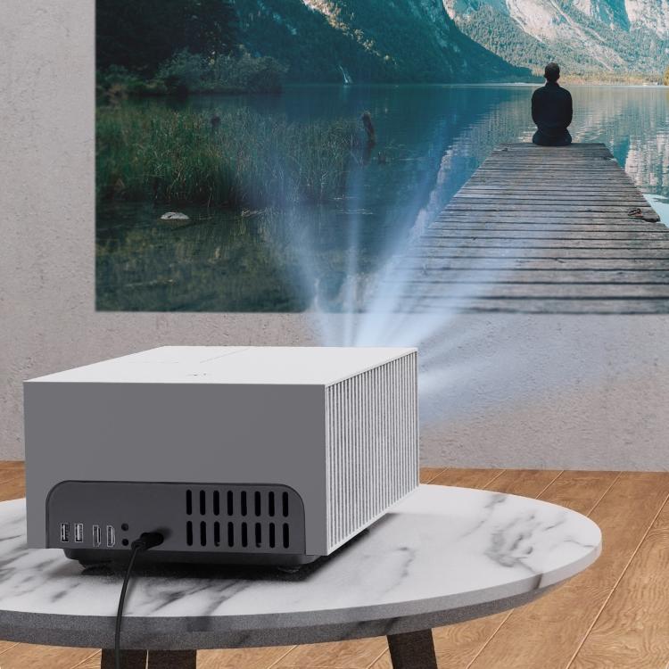 VIVIBRIGHT D7000 Lite 1920x1080P 550ANSI Screen Mirror Smart Projector, AU Plug(White) - LED Projector by VIVIBRIGHT | Online Shopping UK | buy2fix