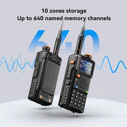 Baofeng 5RH PRO Handheld GPS/Beidou System Positioning Bluetooth Programmable Intercom, Plug:EU Plug - Handheld Walkie Talkie by BAOFENG | Online Shopping UK | buy2fix