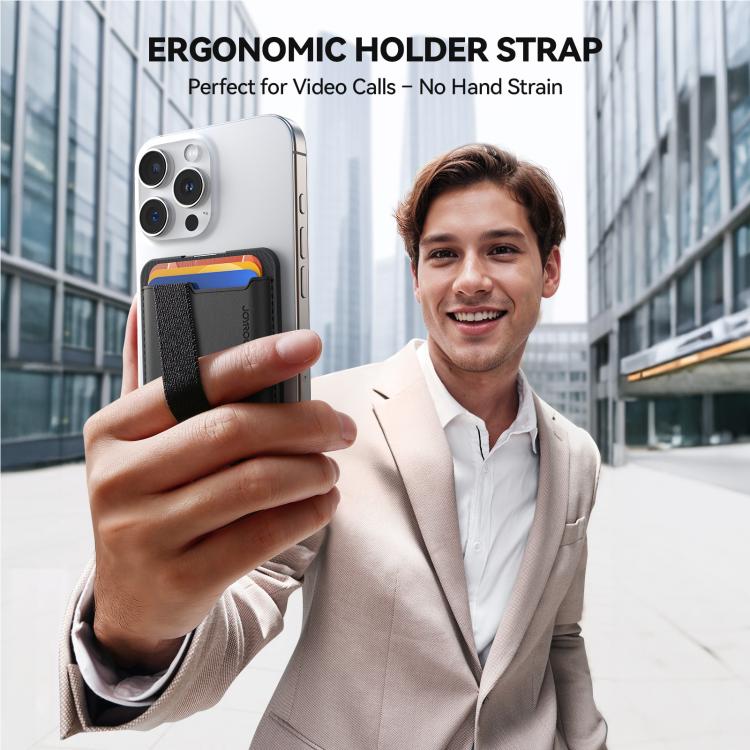 JOYROOM JR-ZS432 MagSafe Wallet Phone Holder(Black) - Adhesive Card Holders by JOYROOM | Online Shopping UK | buy2fix