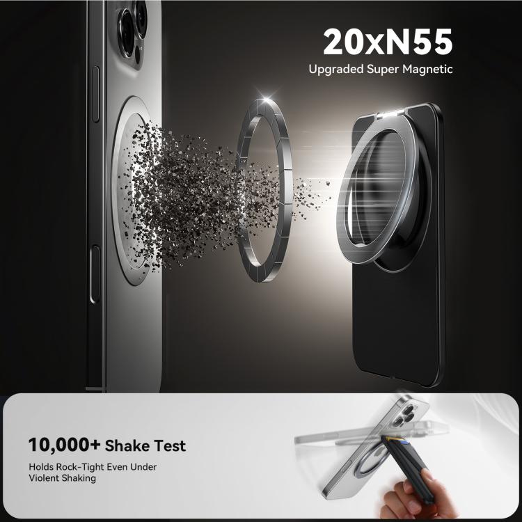 JOYROOM JR-ZS432 MagSafe Wallet Phone Holder(Black) - Adhesive Card Holders by JOYROOM | Online Shopping UK | buy2fix