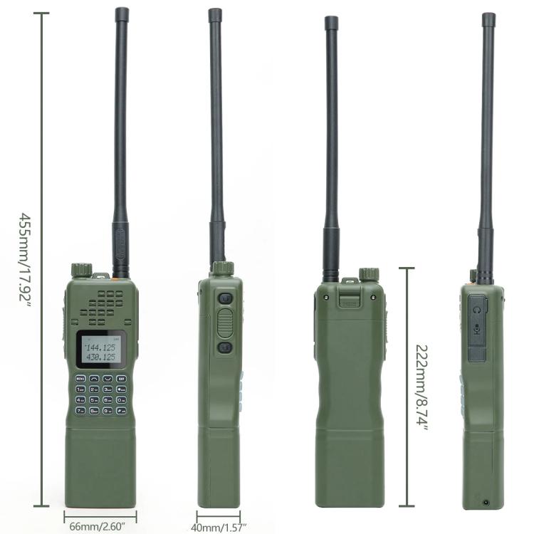 Baofeng AR-152 1.77 inch LCD FM Handheld Walkie Talkie, Plug:US Plug(Green) - Handheld Walkie Talkie by BAOFENG | Online Shopping UK | buy2fix