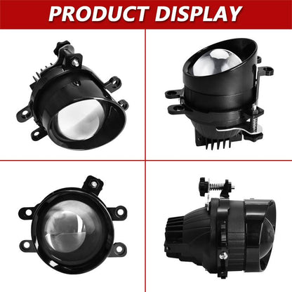 T12 2pcs/Pack 55W 3 inch High Power Dual Lens Fog Light Oblique Style for Toyota, Left Driver - Fog / Driving Lights by buy2fix | Online Shopping UK | buy2fix