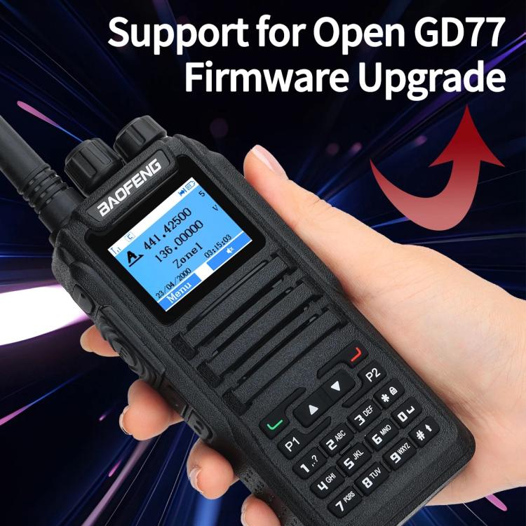 Baofeng DM-1701 1.77 inch Ccolor Screen DMR Direct Dual Capacity Standard Handheld Walkie Talkie, Plug:EU Plug - Handheld Walkie Talkie by BAOFENG | Online Shopping UK | buy2fix