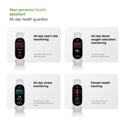 Original Xiaomi Smart Band 10, 1.72 inch AMOLED Screen 5ATM Waterproof Smart Watch, Support Blood Oxygen / Heart Rate Monitor(Black) - Wearable Devices by Xiaomi | Online Shopping UK | buy2fix