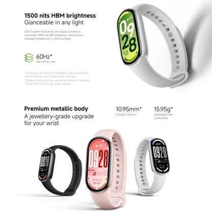 Original Xiaomi Smart Band 10, 1.72 inch AMOLED Screen 5ATM Waterproof Smart Watch, Support Blood Oxygen / Heart Rate Monitor(Black) - Wearable Devices by Xiaomi | Online Shopping UK | buy2fix
