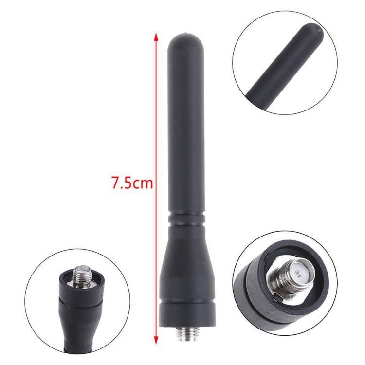 For Baofeng BF-UV5R / UV-6R / BF-888S Walkie-talkie Mini Thumb Short Antenna(Black) - Antenna by buy2fix | Online Shopping UK | buy2fix