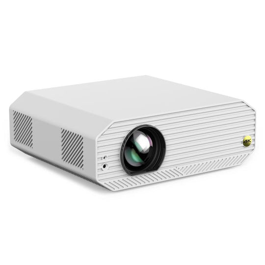 VIVIBRIGHT K5000SE 1920x1080P 1800ANSI Android 9.0 Screen Mirror Smart Projector, EU Plug(White)