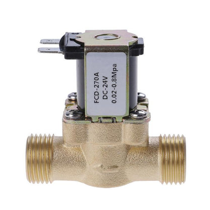 DC 24V Copper Four-point Solenoid Valve, Pressurized Water Inlet Valve, Solar Water Heater Valve - Water Heaters Parts by buy2fix | Online Shopping UK | buy2fix