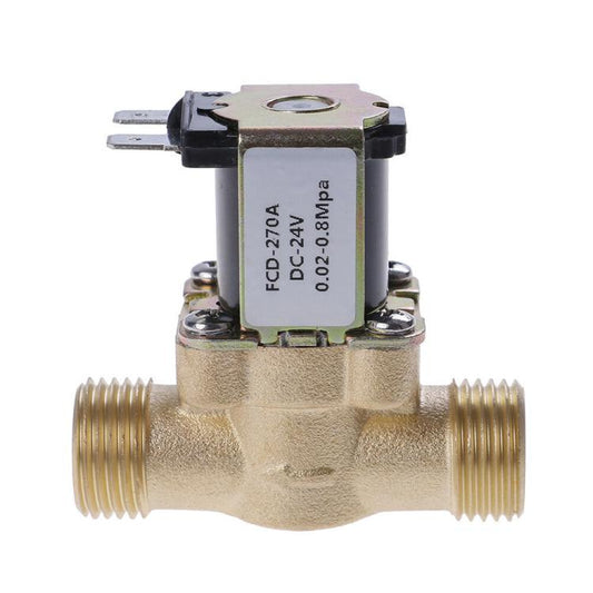 DC 24V Copper Four-point Solenoid Valve, Pressurized Water Inlet Valve, Solar Water Heater Valve - Water Heaters Parts by buy2fix | Online Shopping UK | buy2fix