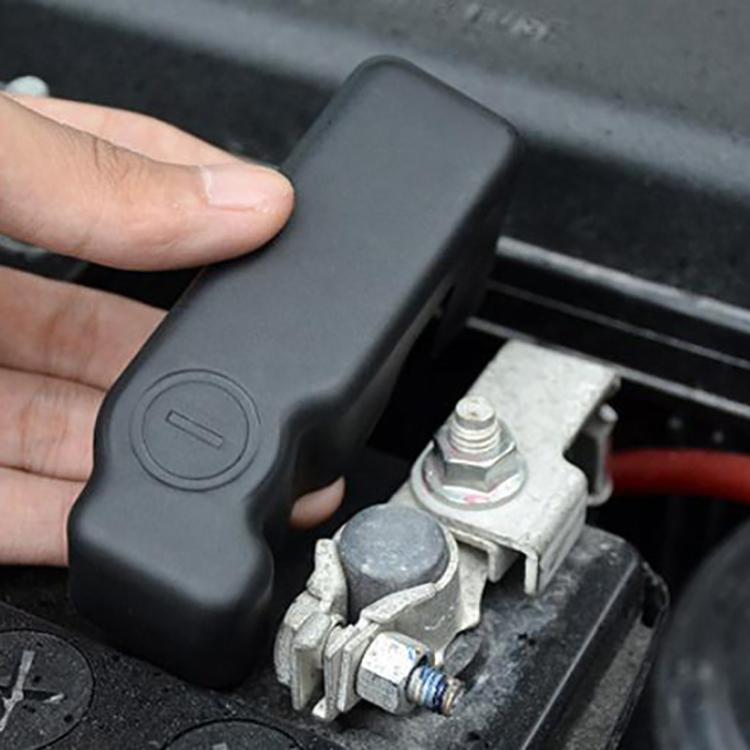 Car Battery Negative Electrode Protection Cover for Toyota Land Cruiser Prado Cross Country(Black) - Booster Cable & Clip by buy2fix | Online Shopping UK | buy2fix