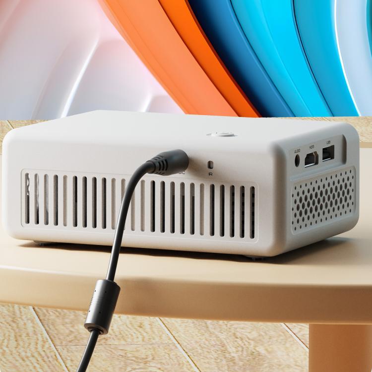 VIVIBRIGHT L01 Crazy Version 1080P 40 Lumens LCD + LED Smart Projector, US Plug(White) - LED Projector by VIVIBRIGHT | Online Shopping UK | buy2fix