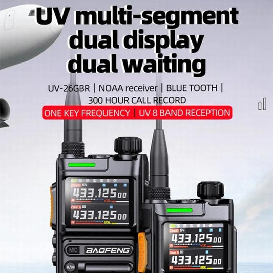 Baofeng UV-26GBR 1.77 inch Color LCD Handheld Analog Walkie Talkie, Plug:US Plug - Handheld Walkie Talkie by BAOFENG | Online Shopping UK | buy2fix