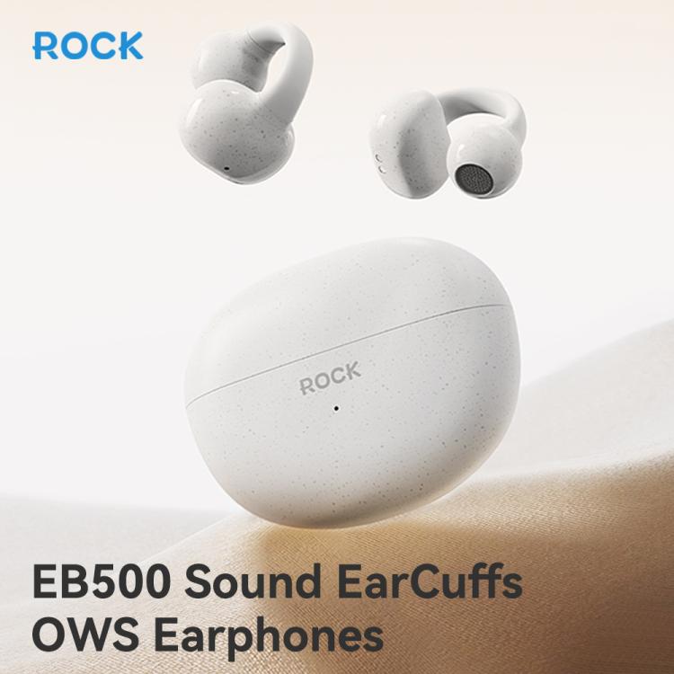 ROCK EB500 RAU07590 Bluetooth 5.4 Wireless EarCuffs Earphones(White) - Bluetooth Earphone by ROCK | Online Shopping UK | buy2fix