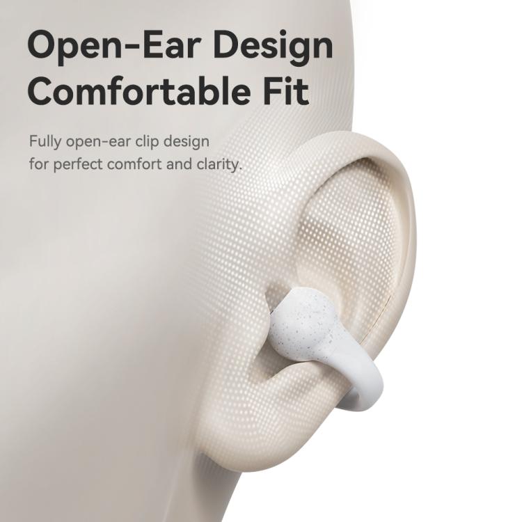 ROCK EB500 RAU07590 Bluetooth 5.4 Wireless EarCuffs Earphones(White) - Bluetooth Earphone by ROCK | Online Shopping UK | buy2fix