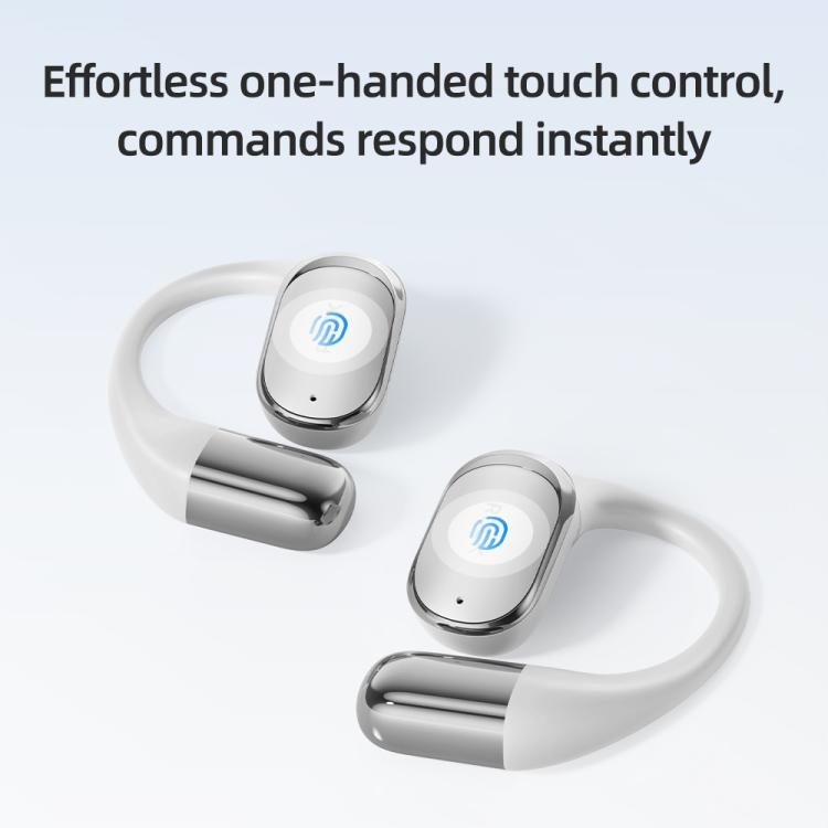 ROCK X718 RAU0783 Bluetooth 5.4 Wireless Ear-Hugs Earphones(White) - Bluetooth Earphone by ROCK | Online Shopping UK | buy2fix