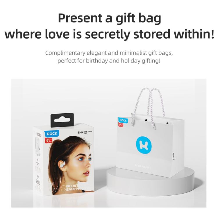 ROCK X718 RAU0783 Bluetooth 5.4 Wireless Ear-Hugs Earphones(Black) - Bluetooth Earphone by ROCK | Online Shopping UK | buy2fix