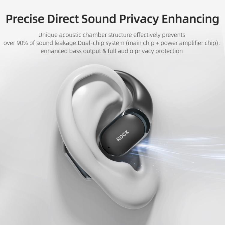 ROCK X718 RAU0783 Bluetooth 5.4 Wireless Ear-Hugs Earphones(Black) - Bluetooth Earphone by ROCK | Online Shopping UK | buy2fix