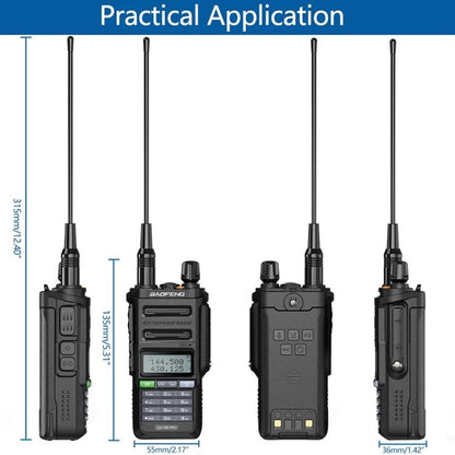 Baofeng UV-9R PRO Dot Matrix LCD Screen IP57 Waterproof Handheld Analog Walkie Talkie, Plug:EU Plug(Black) - Handheld Walkie Talkie by BAOFENG | Online Shopping UK | buy2fix