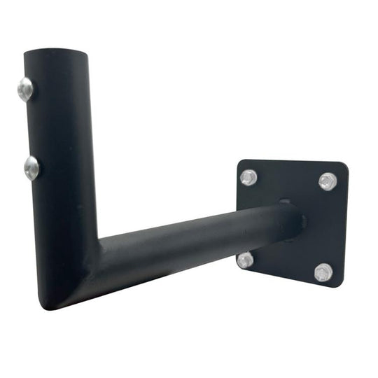 Eaves Weather Vane L-shaped Bracket Outdoor TV Antenna Mounting Stand(Black)