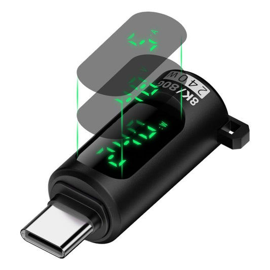 240W Type-C to Type-C Digital Display Adapter with Switch(Black) - OTG Adapter by buy2fix | Online Shopping UK | buy2fix