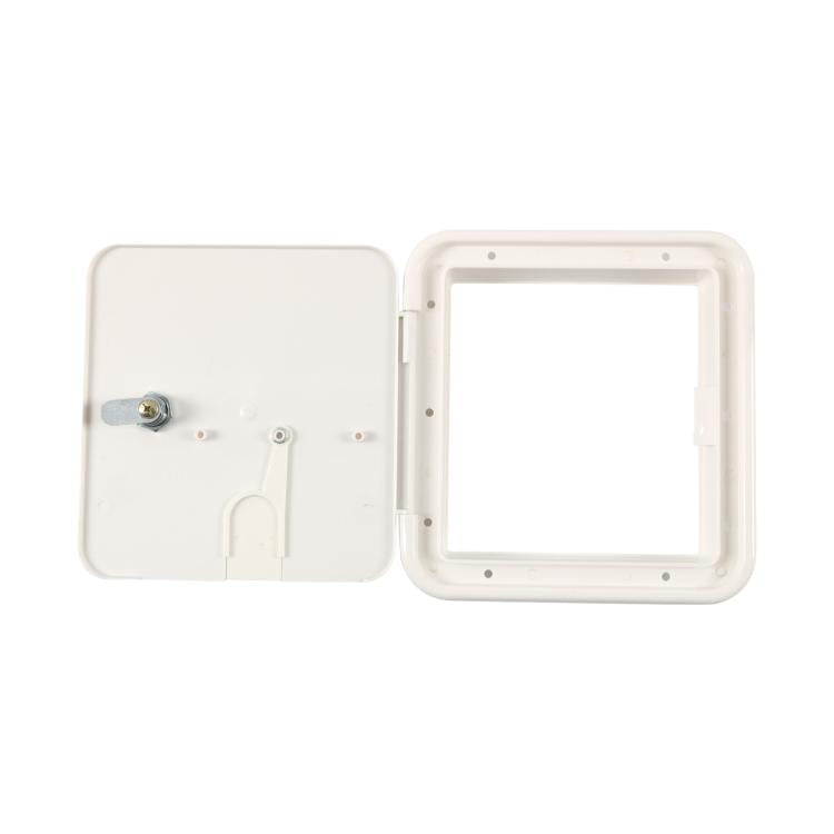 RV / Camper Power Cable Hatch with Screws and Key(White) - Locks & Hasps by buy2fix | Online Shopping UK | buy2fix