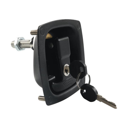 RV / Camper Folding T Handle Latch with Key(Black)