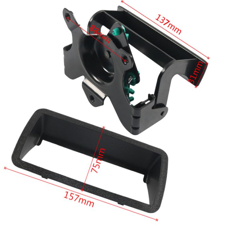 Car Trunk Handle with Frame for Chevrolet S10 PICKUP 1994-2004 15007218, 15007219(Black) - Door Handles by buy2fix | Online Shopping UK | buy2fix