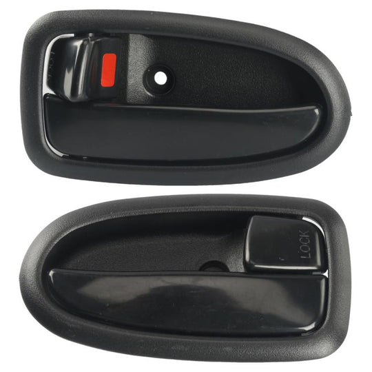 Pair Car Left and Right Door Inside Handle for Hyundai Lavita 2001-2010 / Matrix 2001-2010 82620-17000, 82610-17000(Black)