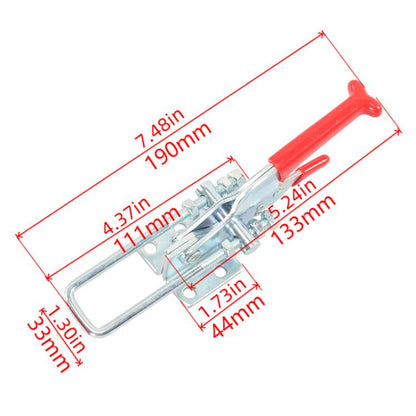 RV Heavy Duty Large Toggle Clamp Latch(Silver) - Locks & Hasps by buy2fix | Online Shopping UK | buy2fix