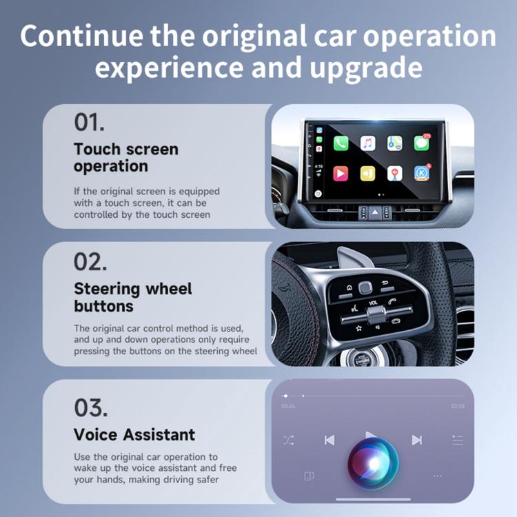 2 in 1 Car CarPlay and Android Auto Wired to Wireless Smart Box Adapter Mini USB Converter(Black) - Bluetooth Adapters by buy2fix | Online Shopping UK | buy2fix