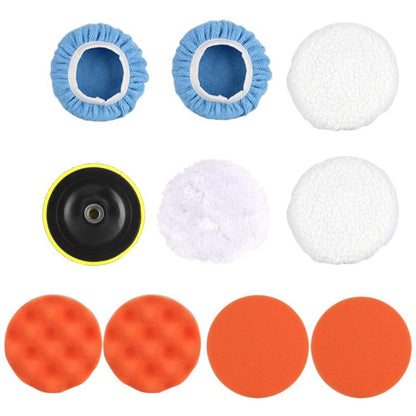 9pcs / Set MOYI Car Hand-held Electric Beauty Waxing Sealing Glaze Polishing Machine(US Plug) - Polishing Machine & Accessories by buy2fix | Online Shopping UK | buy2fix
