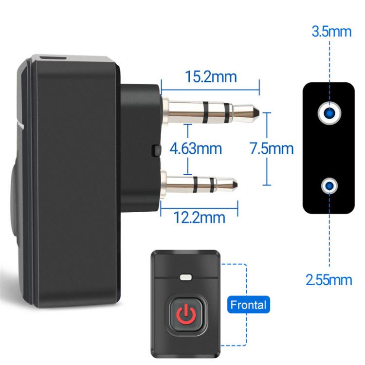 Walkie-talkie Bluetooth Wireless Earphone for Baofeng UV5R 888S / Quansheng UV K5 / K6(Black) - Microphones & Headsets by buy2fix | Online Shopping UK | buy2fix