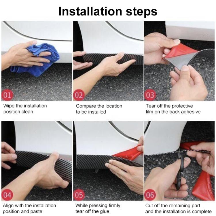 Car Thickened Self-adhesive Side Anti-collision Strip(Black Silver Edge) - Anti Collision Sticker by buy2fix | Online Shopping UK | buy2fix