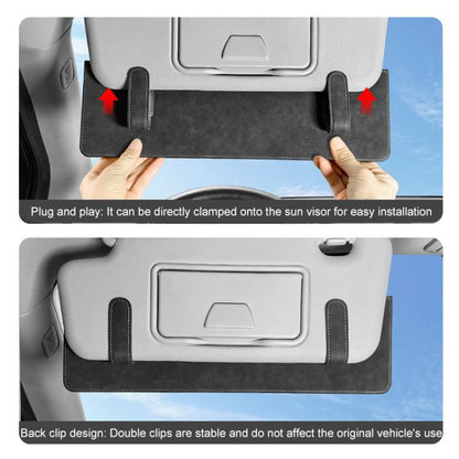 Car Sun Visor Card Extension Clip(Beige) - Sunglasses & Glasses Clips by buy2fix | Online Shopping UK | buy2fix