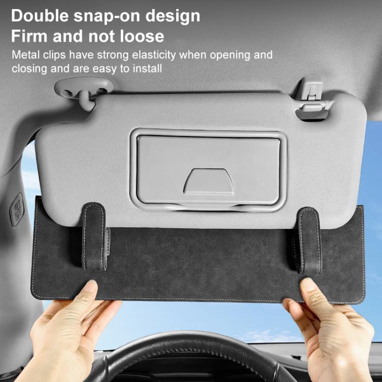 Car Sun Visor Card Extension Clip(Grey) - Sunglasses & Glasses Clips by buy2fix | Online Shopping UK | buy2fix