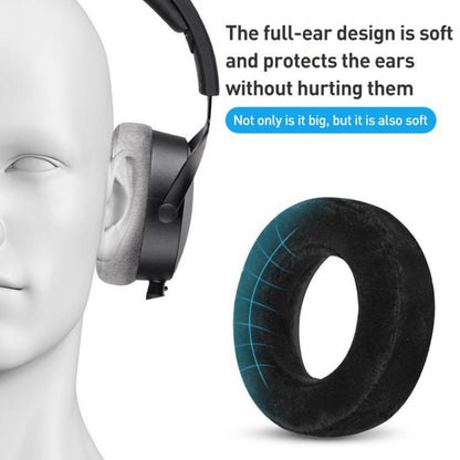 2pcs Ice Gel Earphone Replacement Earpads Pads For Beyerdynamic DT700 PROX / DT900 PROX(Black) - Earmuff & Pad by buy2fix | Online Shopping UK | buy2fix