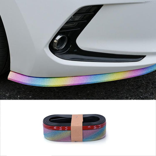 Car Starry Sky Shiny Soft Rubber Front Bar Side Anti-collision Strip(Colorful) - Anti Collision Sticker by buy2fix | Online Shopping UK | buy2fix