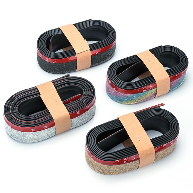 Car Starry Sky Shiny Soft Rubber Front Bar Side Anti-collision Strip(Colorful) - Anti Collision Sticker by buy2fix | Online Shopping UK | buy2fix
