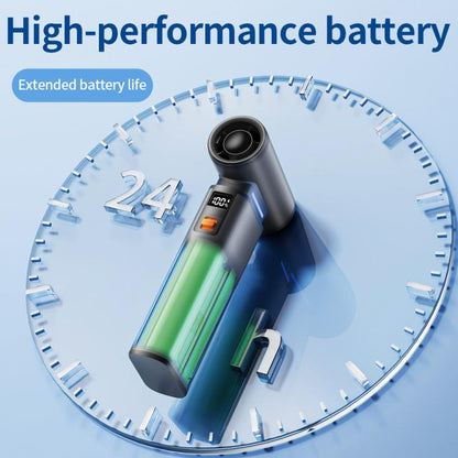 F1 Stepless Speed High-Power Turbo Handheld Fan(Dark Grey) - Electric Fans by buy2fix | Online Shopping UK | buy2fix