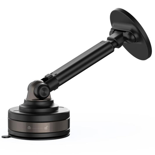 J34 Retractable Vacuum Adsorption Magnetic Car Phone Holder(Black) - Universal Car Holders by buy2fix | Online Shopping UK | buy2fix